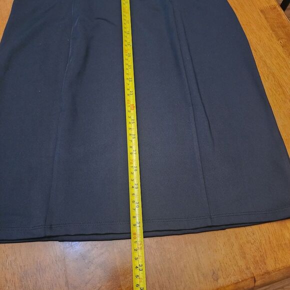 Open Edit Black Off the Shoulder Bodycon Mini Dress Small Stretch LBD Cocktail - Picture 10 of 10